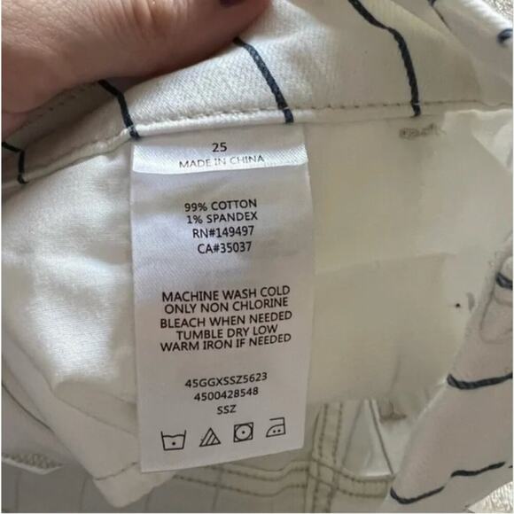 Joe's Jeans The Slim Kick High-Rise Trousers in Starboard Stripe - Picture 9 of 10